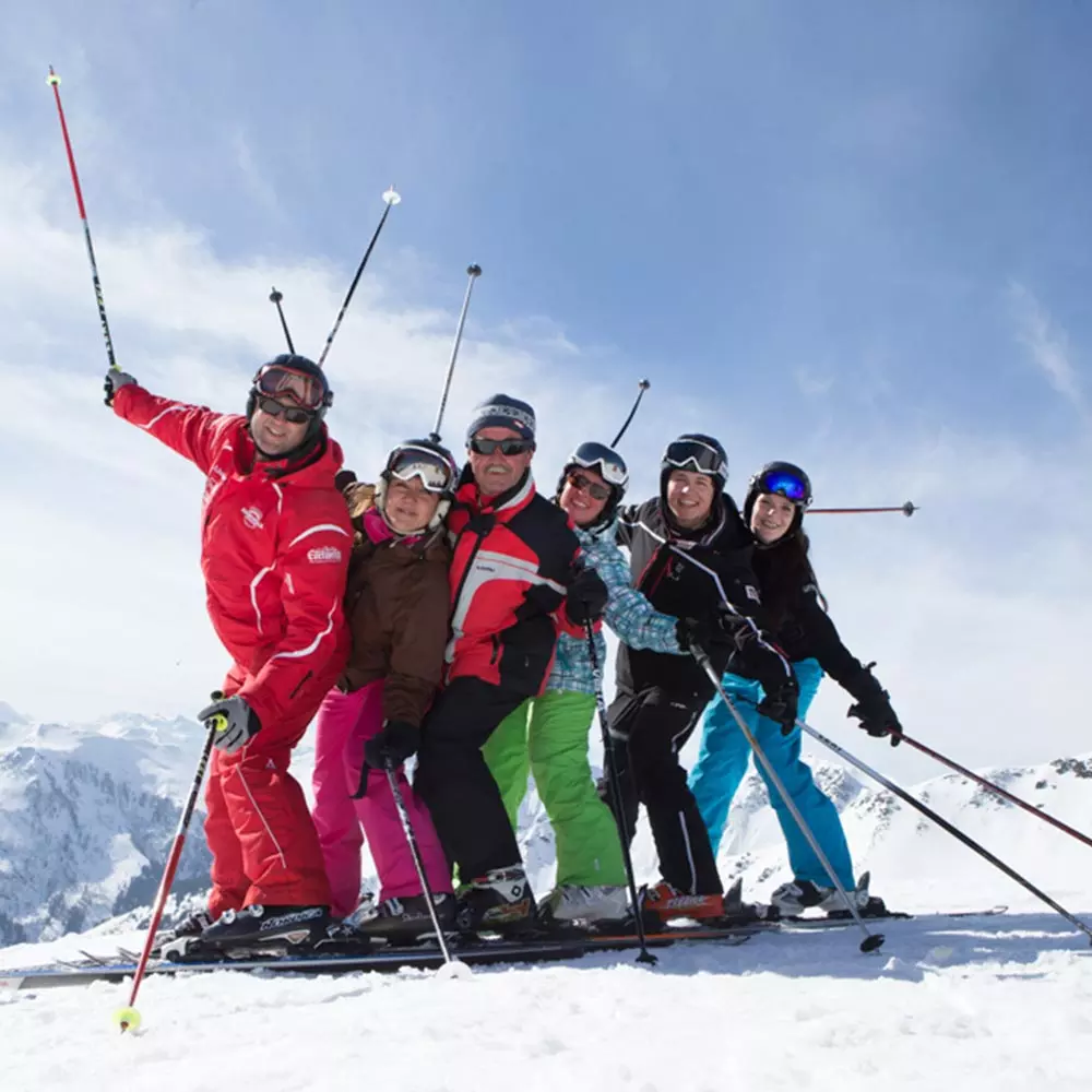 gruppenskikurs skischule saalbach